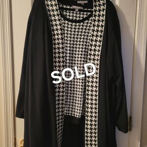 Twinset - Black and Houndstooth Sz. 26/28